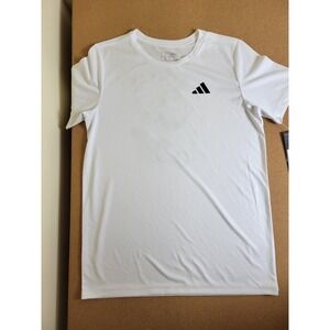 Adidas Soccer Youth LG (14-16) Athletic‎ White Shirt Sleeve T-shirt